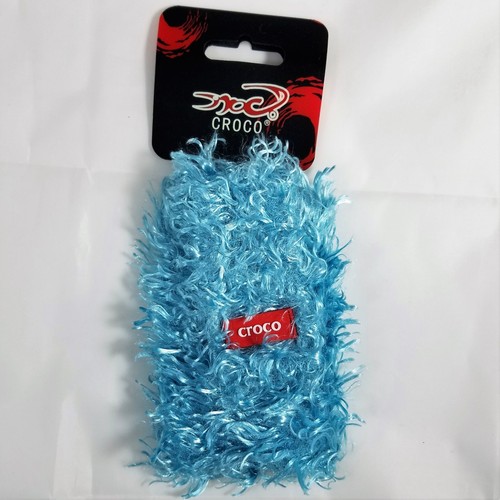 Croco sky blue - sky, fur