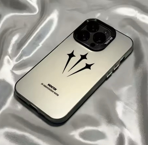 Silver black glossy patterned - silver/black,