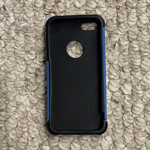 Black blue iphone 5 textured - black,